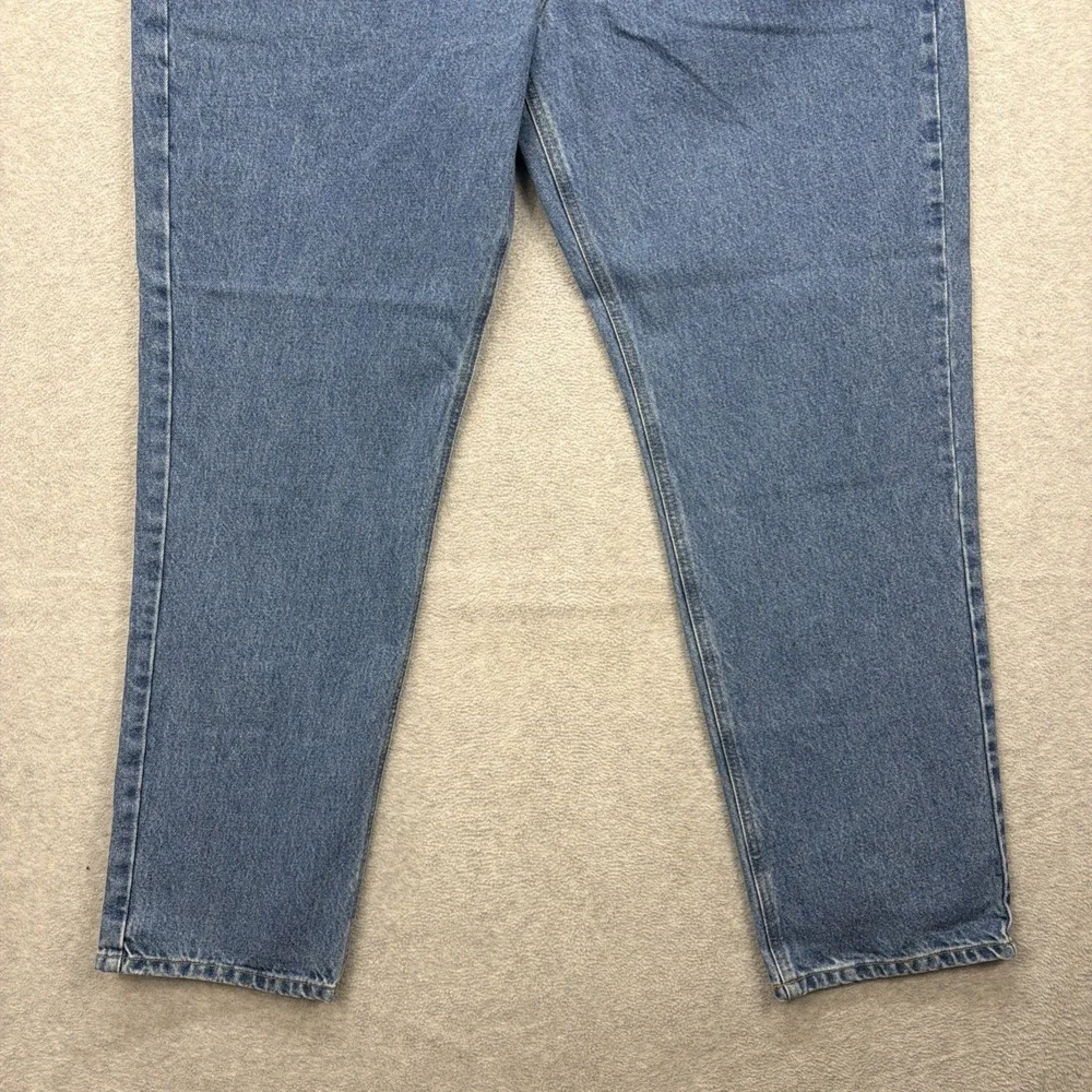 Carhartt Jeans Mens 46x34 Blue Denim Pant B18 DST Straight Traditional Taper NEW